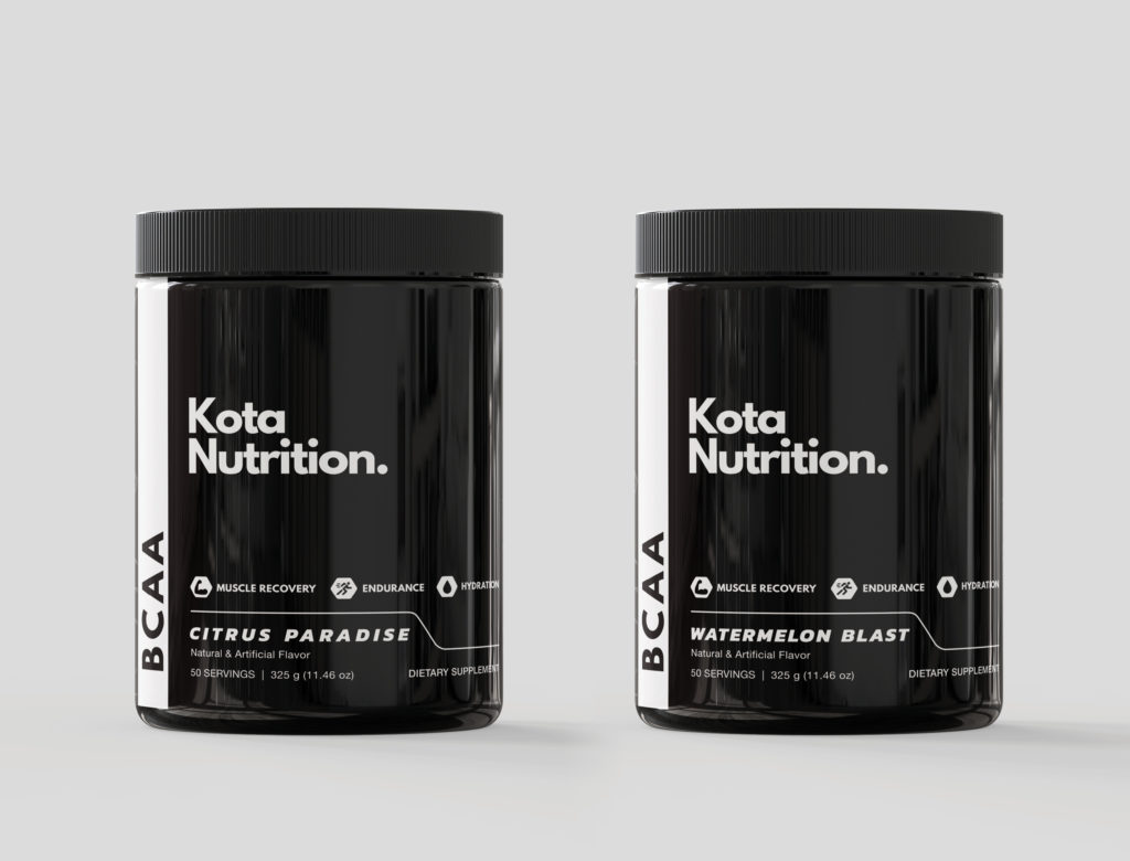 Label design for kota nutrition by prism design studio