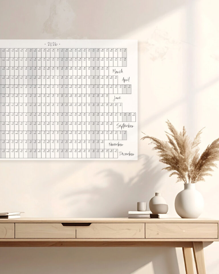 2026 printable wall planner by Laadedar designs Etsy